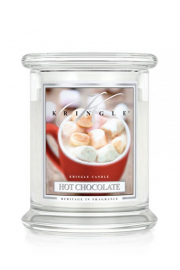 Kringle Candle rednia wieca zapachowa z dwoma knotami Hot Chocolate 411 g