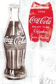 Coca Cola Butelka - retro plakat 61x91,5 cm
