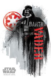 Star Wars otr 1. Gwiezdne Wojny Darth Vader Grunge - plakat 61x91,5 cm