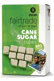 Oxfam Fair Trade Cukier trzcinowy w kostkach 500 g Bio