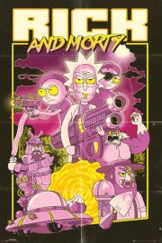 Rick and Morty Action Movie - plakat 61x91,5 cm