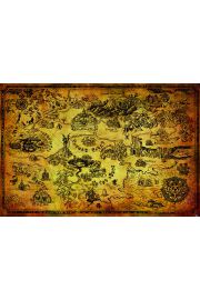 The Legend Of Zelda Hyrule Map - plakat 91,5x61 cm