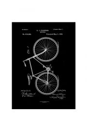 Patent Rower Projekt 1894 - retro plakat 40x50 cm
