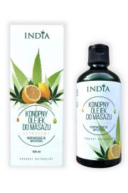 India Cosmetics Konopny olejek do masau - cytrusowy 100 ml