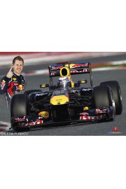 Red Bull Racing - Formua 1 Sebastian Vettel - plakat 91,5x61 cm