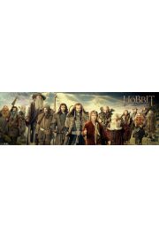 The Hobbit Obsada - plakat 158x53 cm