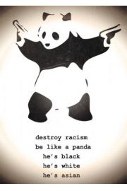 Banksy Destroy Racism - plakat 39,5x55 cm