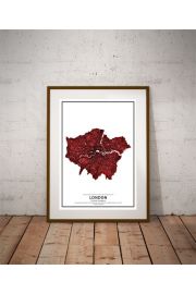 Crimson Cities - London - plakat 50x70 cm
