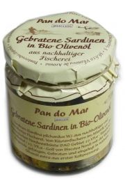 Pan Do Mar Sardynki europejskie smaone w oliwie z oliwek extra virgin (soik) 220 g Bio