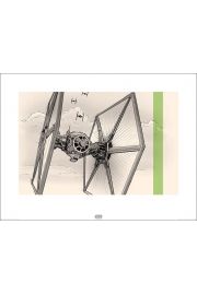 Gwiezdne Wojny Star Wars The Force Awakens TIE Fighter - plakat premium 80x60 cm