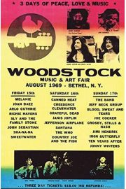 Woodstock Koncert Line Up - plakat 61x91,5 cm