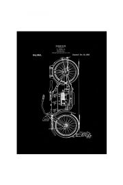 Patent Motocykl Projekt 1919 - retro plakat 59,4x84,1 cm