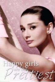 Audrey Hepburn Szczliwe Dziewczyny s Najadniejsze - plakat 61x91,5 cm