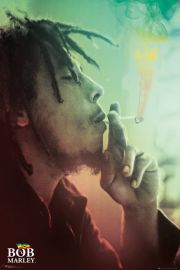 Bob Marley Smoking Lights - plakat 61x91,5 cm