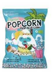 Bluecorn Popcorn z niebieskiej kukurydzy z olejem kokosowym i sol himalajsk bezglutenowy 20 g Bio