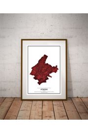 Crimson Cities - Athens - plakat 50x70 cm