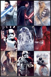 Star Wars Gwiezdne Wojny Ostatni Jedi Bohaterowie - plakat 61x91,5 cm