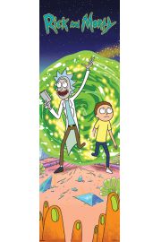 Rick and Morty Portal - plakat 53x158 cm
