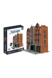 Puzzle 3D Domki wiata Auction House & Stores Cubic Fun