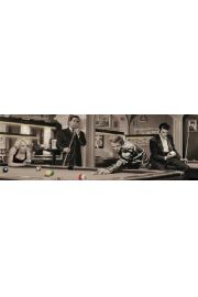 Marylin Monroe, Elvis Presley, James Dean Bilard by Chris Consani - plakat