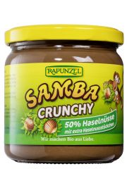 Rapunzel Krem orzechowo-czekoladowy z kawakami orzechw laskowych Samba 375 g Bio