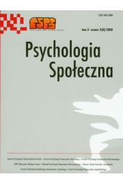 Psychologia spoeczna Tom 3 3(8) 2008