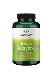 Swanson Kwas Kaprylowy 600mg Suplement diety 60 kaps.