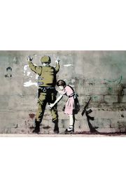 Banksy Dziewczynka i onierz - plakat 59,4x42 cm
