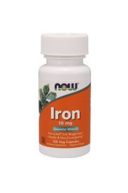 Now Foods Iron Bisglycinate (Chelat elaza) 18 mg - suplement diety 120 kaps.
