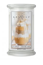 Kringle Candle Dua wieca zapachowa z dwoma knotami Pumpkin Cheesecake 623 g