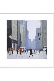 New York ulica - plakat premium 40x40 cm