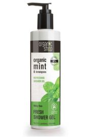 Organic Shop Organic Mint & Lemongrass Refreshing orzewiajcy el pod prysznic z ekstraktem z mity 280 ml