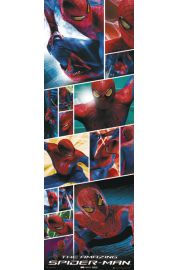 Niesamowity Spiderman collage - plakat 53x158 cm