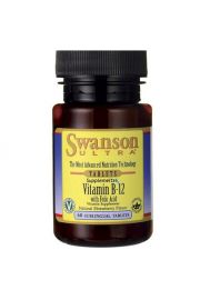Swanson Vitamin B12 with Folate Suplement diety 60 tab.