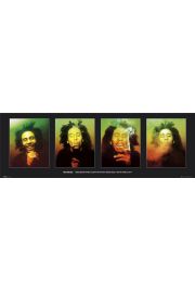Bob Marley Twarze - plakat 158x53 cm
