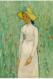 Girl in White, Vincent van Gogh - plakat 50x70 cm