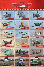 Samoloty - Planes Bohaterowie - plakat 61x91,5 cm