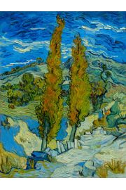 Vincent Van Gogh, The Poplars at Saint-Rmy - plakat 40x50 cm