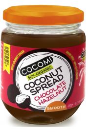 Cocomi Krem kokosowy o smaku czekoladowym z orzechami laskowymi 230 g bio