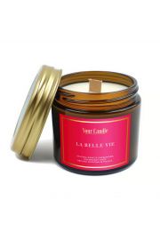 Your Candle wieca sojowa zapachowa z drewnianym knotem la belle vie 120 ml