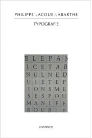 Typografie Philippe Lacoue-Labarthe