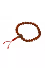 Rękodzielnictwo z Nepalu Mala nadgarstkowa - 27 barwionych nasion rudrakshy - 8 mm