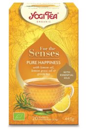Yogi Tea Herbatka dla zmysw szczcie z zielon herbat i olejkami eterycznymi (for the senses pure happiness) 44 g Bio
