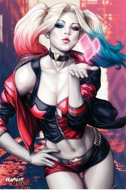 Pocaunek Harley Quinn Batman - plakat 61x91,5 cm