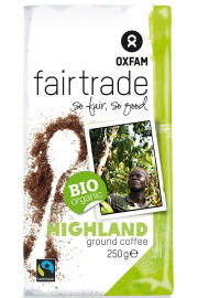Oxfam Fair Trade Kawa mielona Arabica Wysokogórska Fair Trade 250 g Bio