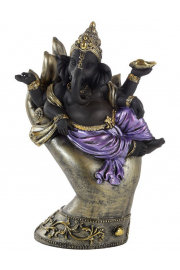 Figurka Ganesha lecy na doni