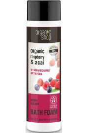Organic Shop Organic Raspberry & Acai Vitamin Recharge Bath Foam piana do kpieli 500 ml