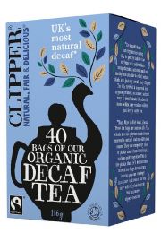 Clipper Herbata czarna bezkofeinowa fair trade 40 x 2,9 g Bio