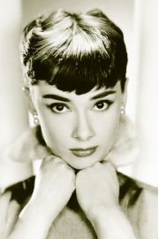 Audrey Hepburn Sepia - plakat 61x91,5 cm