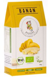 Puffins Banan suszony 50 g Bio
